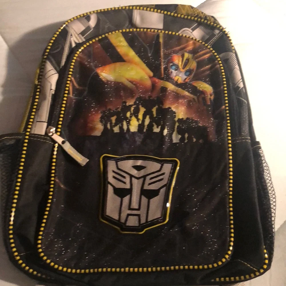 Backpack Transformers new 16" x 12” adjustable padded straps zip FAB Starpoint - Picture 2 of 9